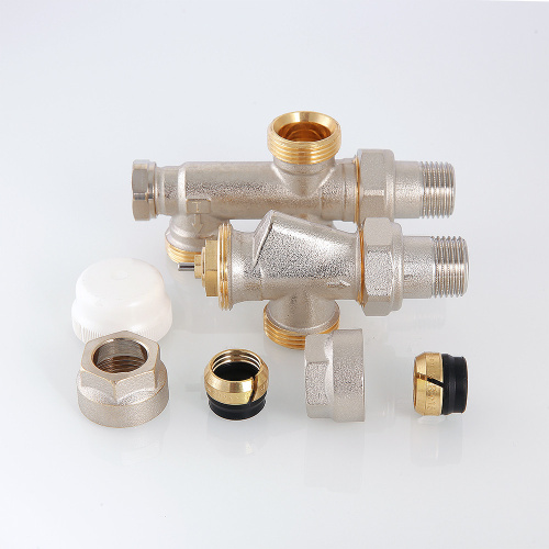 VALTEC Термостатический узел для нижнего подкл. рад. Двухтрубная система (комплект) 1/2"х100% фото в интернет-магазине САНТЕХСИТИ