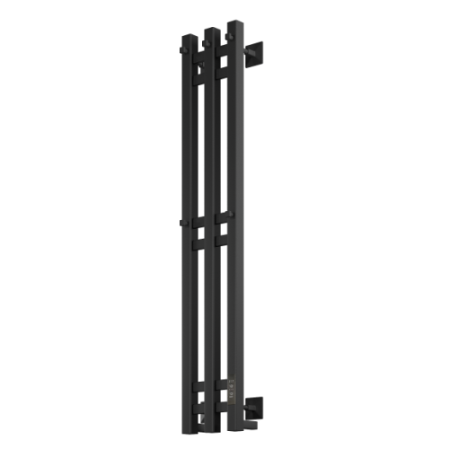 Полотенцесушитель НИКА с греющим кабелем ROBE-3 120/15 RAL9005 MAT фото в интернет-магазине САНТЕХСИТИ