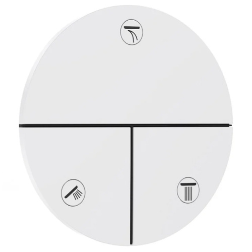 Hansgrohe ShowerSelect Comfort S Переключатель потоков для душа, на 3 источника, цвет: белый матовый фото в интернет-магазине САНТЕХСИТИ