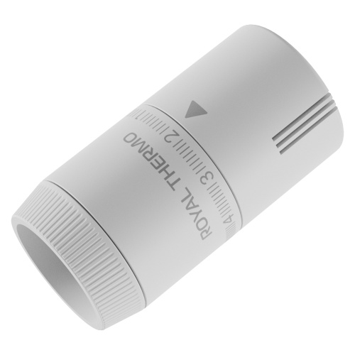 Термоголовка жидкостная Royal Thermo Design М30х1,5 (белый soft touch) фото в интернет-магазине САНТЕХСИТИ