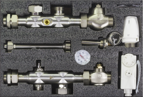 Насосно-смесительный узел БЕЗ НАСОСА ZEISSLER JH-1038 (130мм) фото в интернет-магазине САНТЕХСИТИ
