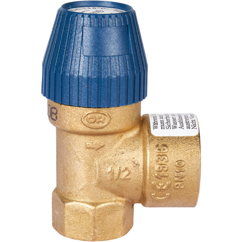 Предохранительный клапан для систем водоснабжения 6 бар 1/2"х3/4" (477.162) STOUT фото в интернет-магазине САНТЕХСИТИ