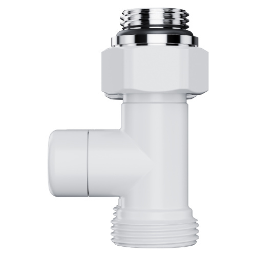 Узел нижнего подключения Royal Thermo Design прямой 1/2"х3/4" EK (белый) фото в интернет-магазине САНТЕХСИТИ