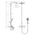 Hansgrohe Raindance Select 360 Showerpipe Душевая стойка с верхним душем 36х36см., термостатом и ручным душем, цвет: хром/белый фото в интернет-магазине САНТЕХСИТИ
