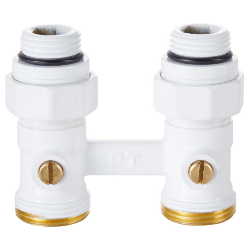 Узел нижнего подключения Royal Thermo прямой 1/2х3/4 EK (белый) фото в интернет-магазине САНТЕХСИТИ