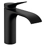Hansgrohe Vivenis Смеситель для раковины, на 1 отв., с донным клапаном, цвет: черный матовый фото в интернет-магазине САНТЕХСИТИ