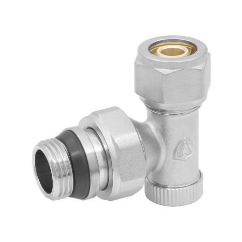 Радиаторный кран под ЕВРОКОНУС VIEIR 1/2" нижний угловой фото в интернет-магазине САНТЕХСИТИ