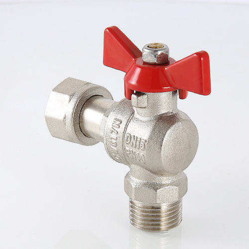 Кран шаровой угловой с накидной гайкой VALTEC 1/2" вн-нар фото в интернет-магазине САНТЕХСИТИ