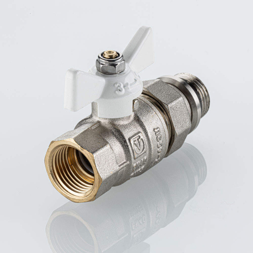 Кран с полусгоном 1/2'' прямой с дополнительным уплотнением VALTEC BASE ГОСТ фото в интернет-магазине САНТЕХСИТИ