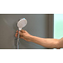 Hansgrohe Crometta 1jet Porter Ручной душ 10см., с держателем, цвет: белый/хром фото в интернет-магазине САНТЕХСИТИ