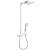 Hansgrohe Raindance Душевой гарнитур, в набор входят: верхний душ Raindance Select 300 3 jet с шарнирным соединением и QuickClean 2 типа струи: Rain: широкая дождевая струя. RainAir: объемная дождевая струя с технологией AIRPower, термо фото в интернет-магазине САНТЕХСИТИ