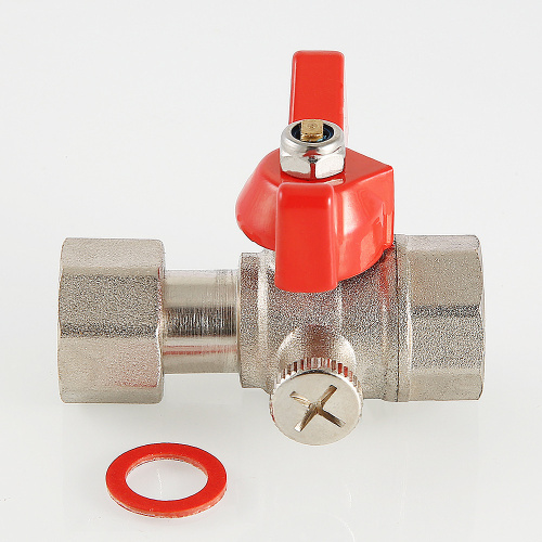 Кран шаровой VALTEC для подключения манометра 1/2"х1/2" фото в интернет-магазине САНТЕХСИТИ