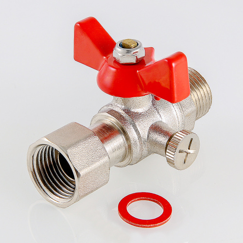 Кран шаровой VALTEC для подключения манометра, 1/2"нар -1/2"вн. фото в интернет-магазине САНТЕХСИТИ