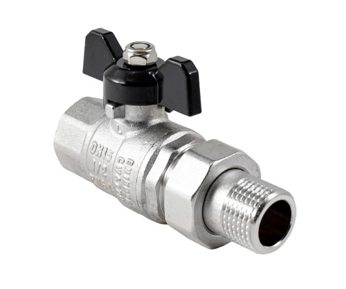 Кран с полусгоном PROFACTOR STRONG 1/2" прямой фото в интернет-магазине САНТЕХСИТИ