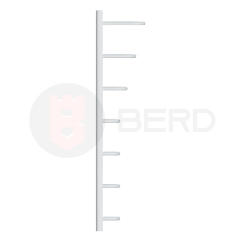 Полотенцесушитель цв. белый мат. F3 60х180 фото в интернет-магазине САНТЕХСИТИ