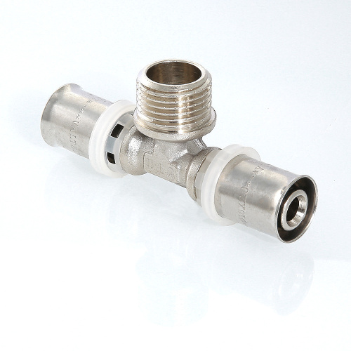 Пресс фитинг VALTEC Тройник с переходом на нар. р. 20х1/2"х20 фото в интернет-магазине САНТЕХСИТИ