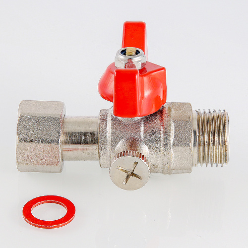 Кран шаровой VALTEC для подключения манометра, 1/2"нар -1/2"вн. фото в интернет-магазине САНТЕХСИТИ