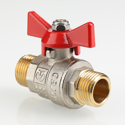 Кран шаровый VALTEC 3/4" нар.-нар. рукоятка бабочка фото в интернет-магазине САНТЕХСИТИ