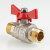 Кран шаровый VALTEC 3/4" нар.-нар. рукоятка бабочка фото в интернет-магазине САНТЕХСИТИ