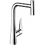 Hansgrohe Talis Select S, Смеситель для кухни, с выдвижным душем, Цвет: хром фото в интернет-магазине САНТЕХСИТИ
