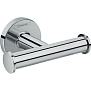Hansgrohe Logis UA Двойной крючок, подвесной, цвет: хром фото в интернет-магазине САНТЕХСИТИ
