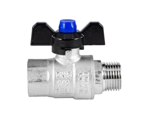Кран шаровый PROFACTOR STRONG 1/2" вн.-нар. бабочка  фото в интернет-магазине САНТЕХСИТИ