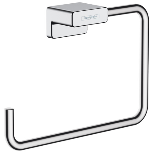 Hansgrohe AddStoris Полотенцедержатель 18.9см., кольцо, цвет: хром фото в интернет-магазине САНТЕХСИТИ