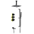 Душевая система встроенная с термостатом Timo Selene SX-2239/03SM черный фото в интернет-магазине САНТЕХСИТИ
