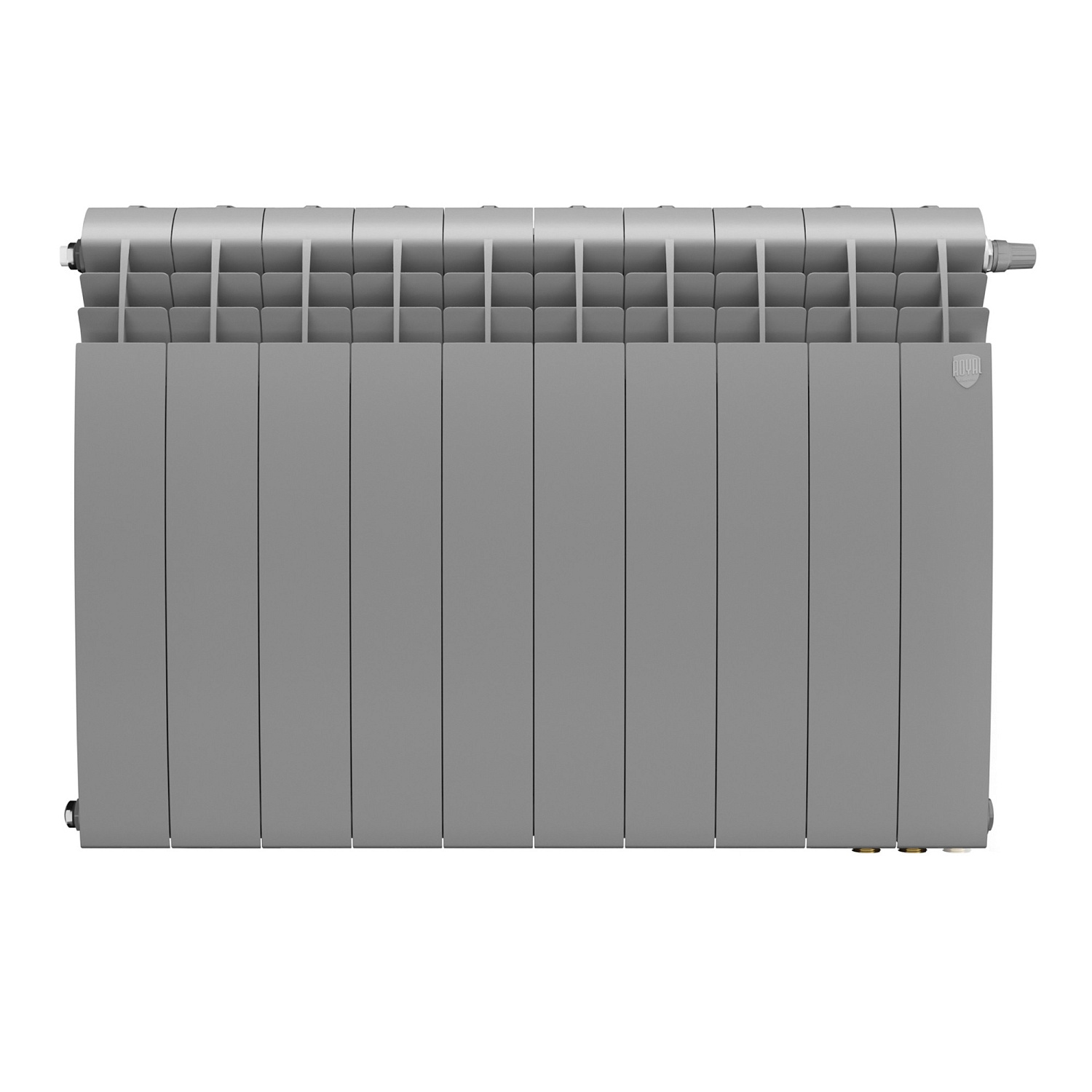 Радиатор биметаллический Royal Thermo BiLiner 500 Silver Satin VR80 - 10 секц. фото в интернет-магазине САНТЕХСИТИ