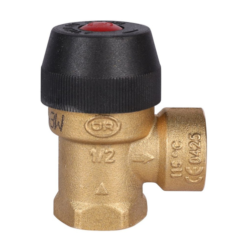 Клапан предохранительный для отопления 6 бар 1/2"х1/2" (487.160) STOUT фото в интернет-магазине САНТЕХСИТИ