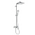 Hansgrohe Crometta E 240 SHP Душевая система 102см, с верхним душем 240х240мм., ручным дешем и однорычажным семесителем, цвет: хром  ЦЕНА по АКЦИИ фото в интернет-магазине САНТЕХСИТИ