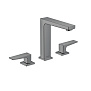 Hansgrohe Metropol Смеситель для раковины 160, на 3 отв, с донным клапаном, излив 152мм, цвет: шлифованный черный хром фото в интернет-магазине САНТЕХСИТИ