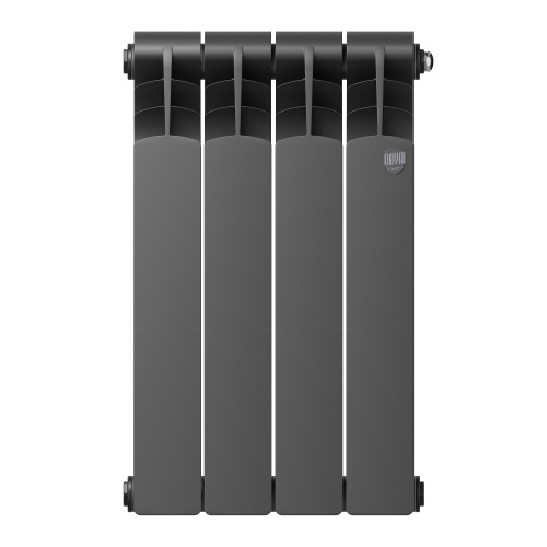Радиатор биметаллический Royal Thermo Revolution Bimetall 500 2.0/Noir Sable – 4 секц. фото в интернет-магазине САНТЕХСИТИ