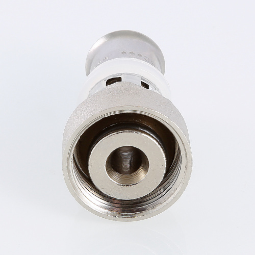 Пресс фитинг VALTEC Соединитель 16(2.0)х3/4 с накидной гайкой под евроконус фото в интернет-магазине САНТЕХСИТИ