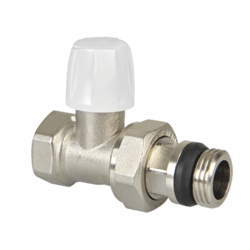 Радиаторный кран ICMA 1/2" нижний прямой с доп.упл. фото в интернет-магазине САНТЕХСИТИ