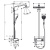Hansgrohe Raindance E 360 ST SHP Душевая система, с верхним душем 36х19см., ручным дешем, и термостатическим смесителем, цвет: хром фото в интернет-магазине САНТЕХСИТИ Hansgrohe Raindance E 360 ST SHP Душевая система, с верхним душем 36х19см., ручным дешем, и термостатическим смесителем, цвет: хром фото в интернет-магазине САНТЕХСИТИ