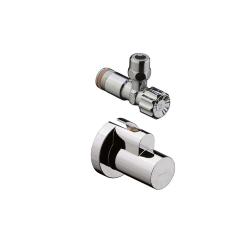 Hansgrohe Угловой вентиль, с декоративной накладкой, цвет: хром фото в интернет-магазине САНТЕХСИТИ