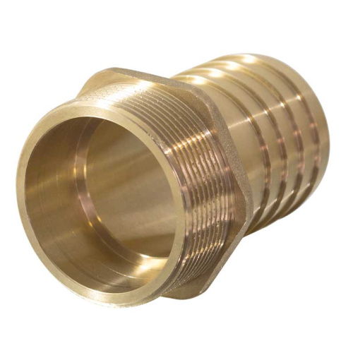 Резьбовой фитинг Штуцер TIM латунный с нар.р 1/2"х10мм фото в интернет-магазине САНТЕХСИТИ