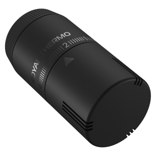 Термоголовка жидкостная Royal Thermo Design М30х1,5 (черный soft touch) фото в интернет-магазине САНТЕХСИТИ