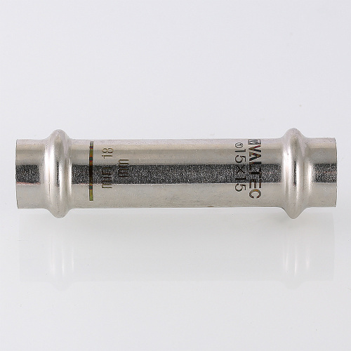 Фитинг нержавеющая сталь VALTEC Муфта надвижная 15х15 фото в интернет-магазине САНТЕХСИТИ