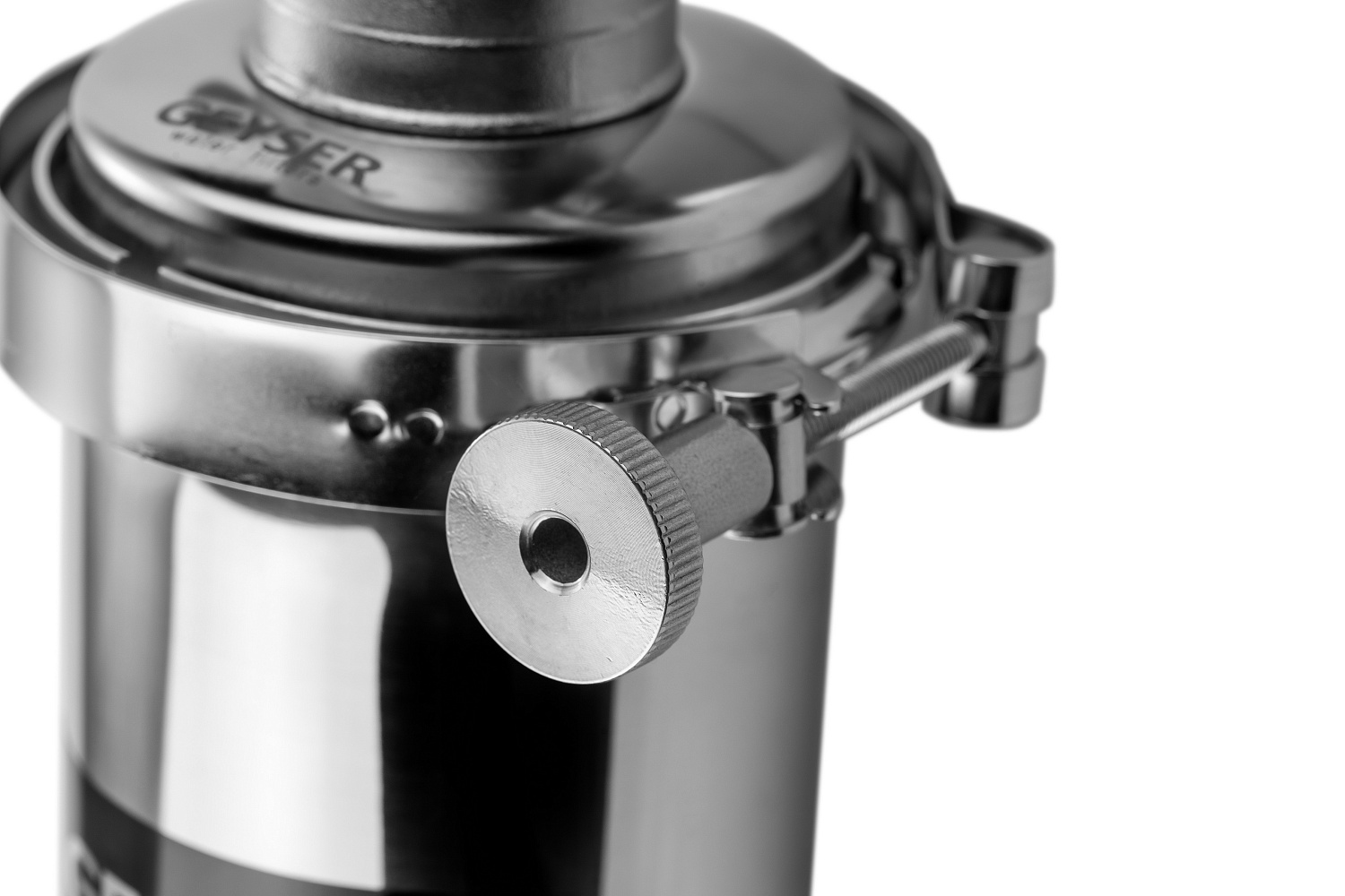 Магистральный фильтр Гейзер-Премьер SL10 из нерж. стали 1/2" фото в интернет-магазине САНТЕХСИТИ