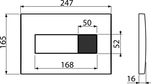 Сенсорная кнопка управления ALCAPLAST для инсталляции, белый (подключение к сети) фото в интернет-магазине САНТЕХСИТИ