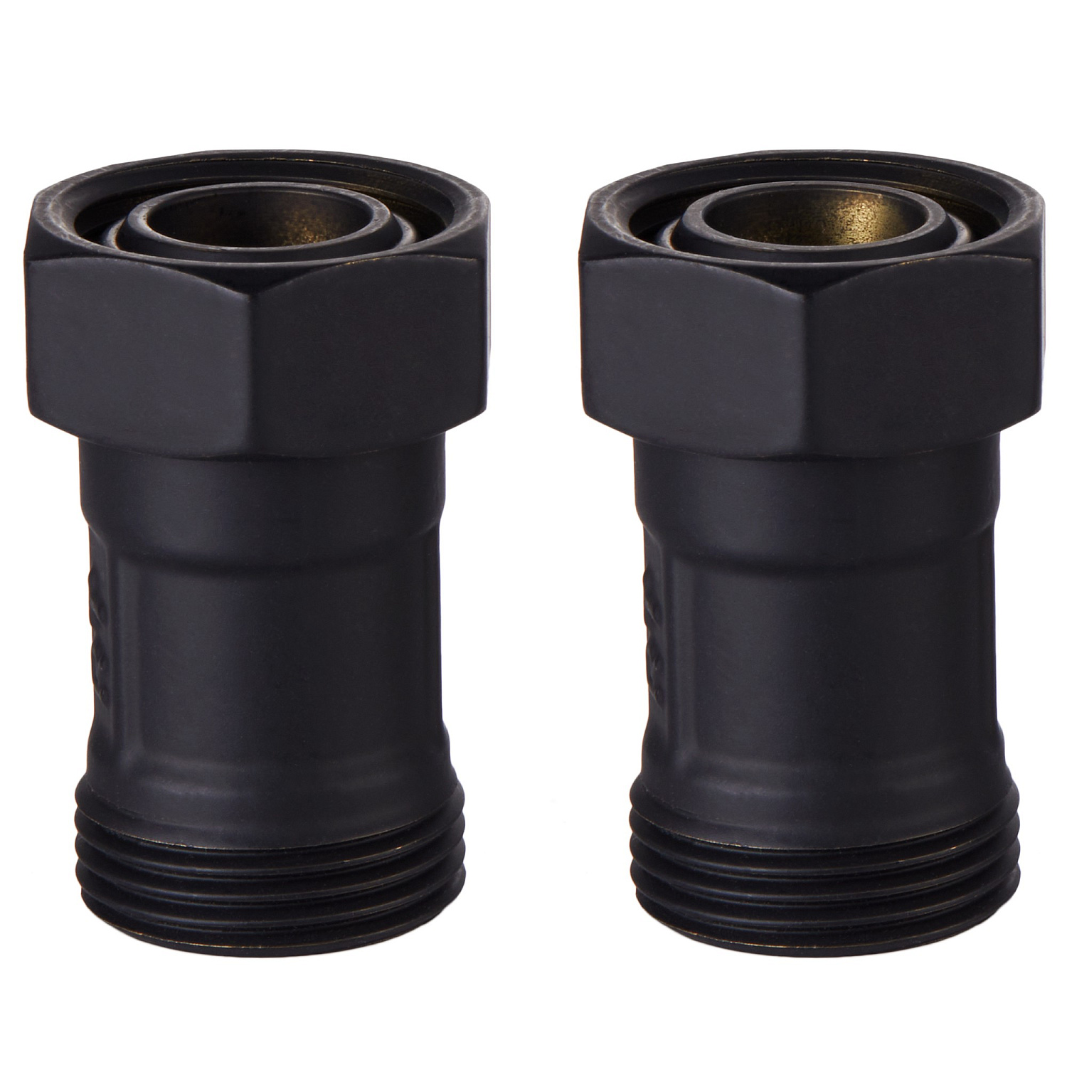 Набор нижнего подключения Royal Thermo прямой раздельный 3/4х3/4ЕК (черный) фото в интернет-магазине САНТЕХСИТИ