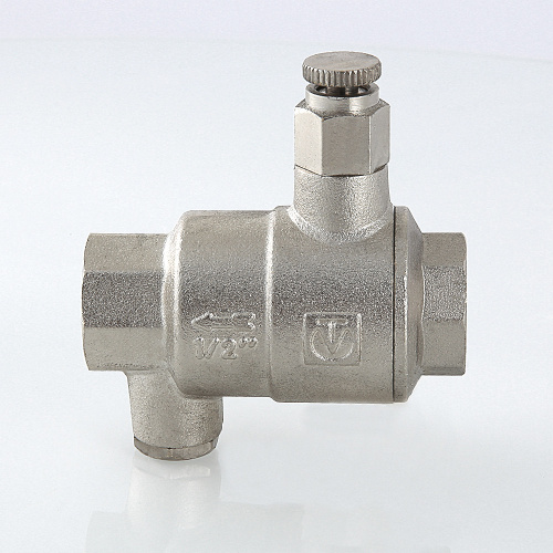 Обратный клапан VALTEC с дренажем и воздухоотводчиком 1/2" фото в интернет-магазине САНТЕХСИТИ