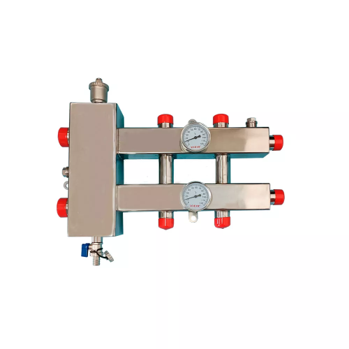 Коллектор с гидроразделителем VIEIR из нерж. стали VHSK25-3-A 70 кВт 3 контур фото в интернет-магазине САНТЕХСИТИ