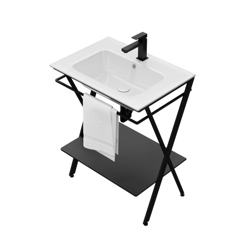 Металлическая структура PIANO Next напольная 65, черная матовая фото в интернет-магазине САНТЕХСИТИ