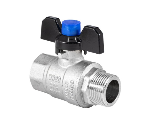 Кран шаровый PROFACTOR STRONG 3/4" вн.-нар. бабочка фото в интернет-магазине САНТЕХСИТИ