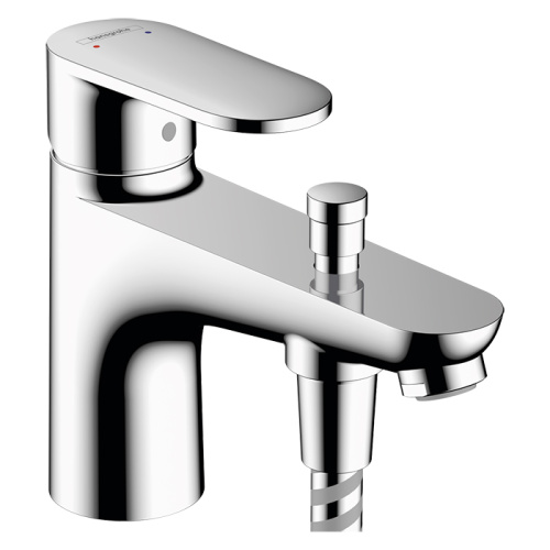 Hansgrohe Vernis Blend Смеситель для ванны, на 1 отв., с ручным душем, цвет: хром фото в интернет-магазине САНТЕХСИТИ