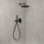 Смеситель для душа встраиваемый Rubinetterie Mariani коллекция KALI модель B14173KL, 2 выхода, чёрный матовый фото в интернет-магазине САНТЕХСИТИ