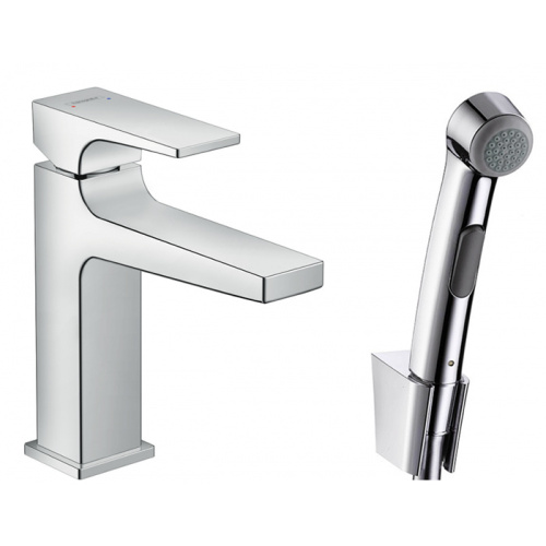 Hansgrohe Metropol Смеситель для биде, на 1 отв., с ручным душем, цвет: хром фото в интернет-магазине САНТЕХСИТИ